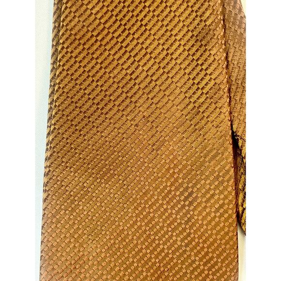 Vintage Brown Patterned 1960s Wide Tie - Picture 4 of 4
